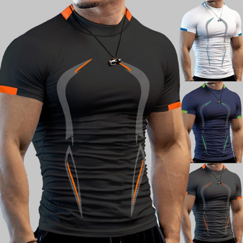 T Shirt Dry Fit - قمصان ضغط أنيقة للتمرين في صالة
