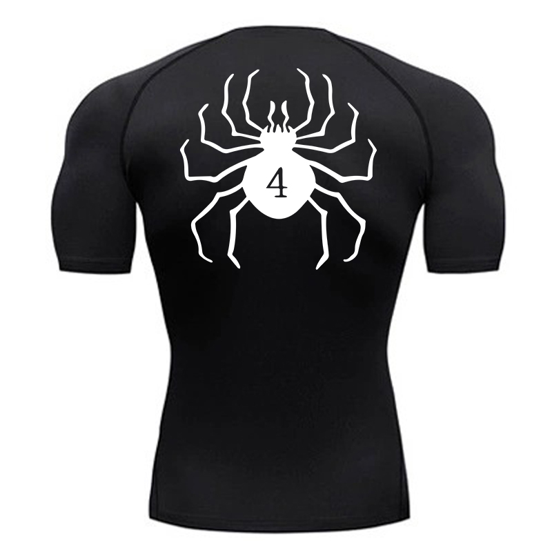 T Shirt Dry Fit - قمصان ضغط مطبوعة على شكل عنكبوت