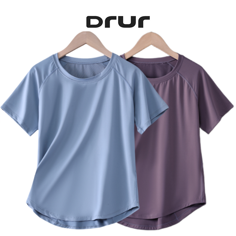 DRUR المرأة تي شيرت رياضي كم ق - مراجعة T Shirt Dry Fit وسعره