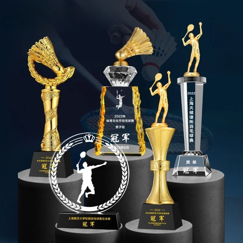 كأس رياضي مخصص من المعدن والرا - مراجعة Badminton Event وسعره
