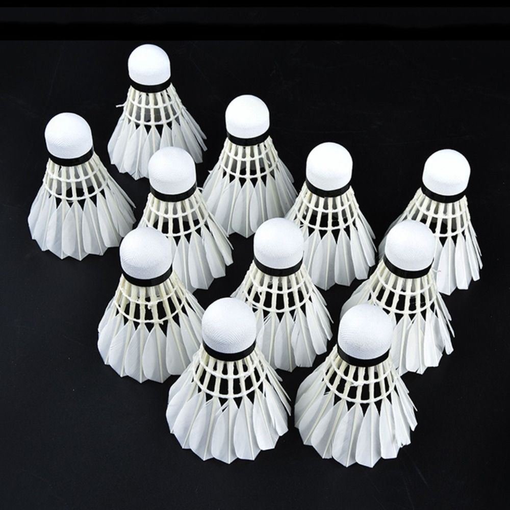 3/6/12 قطعة جديد الأبيض الريشة - مراجعة Badminton Event وسعره